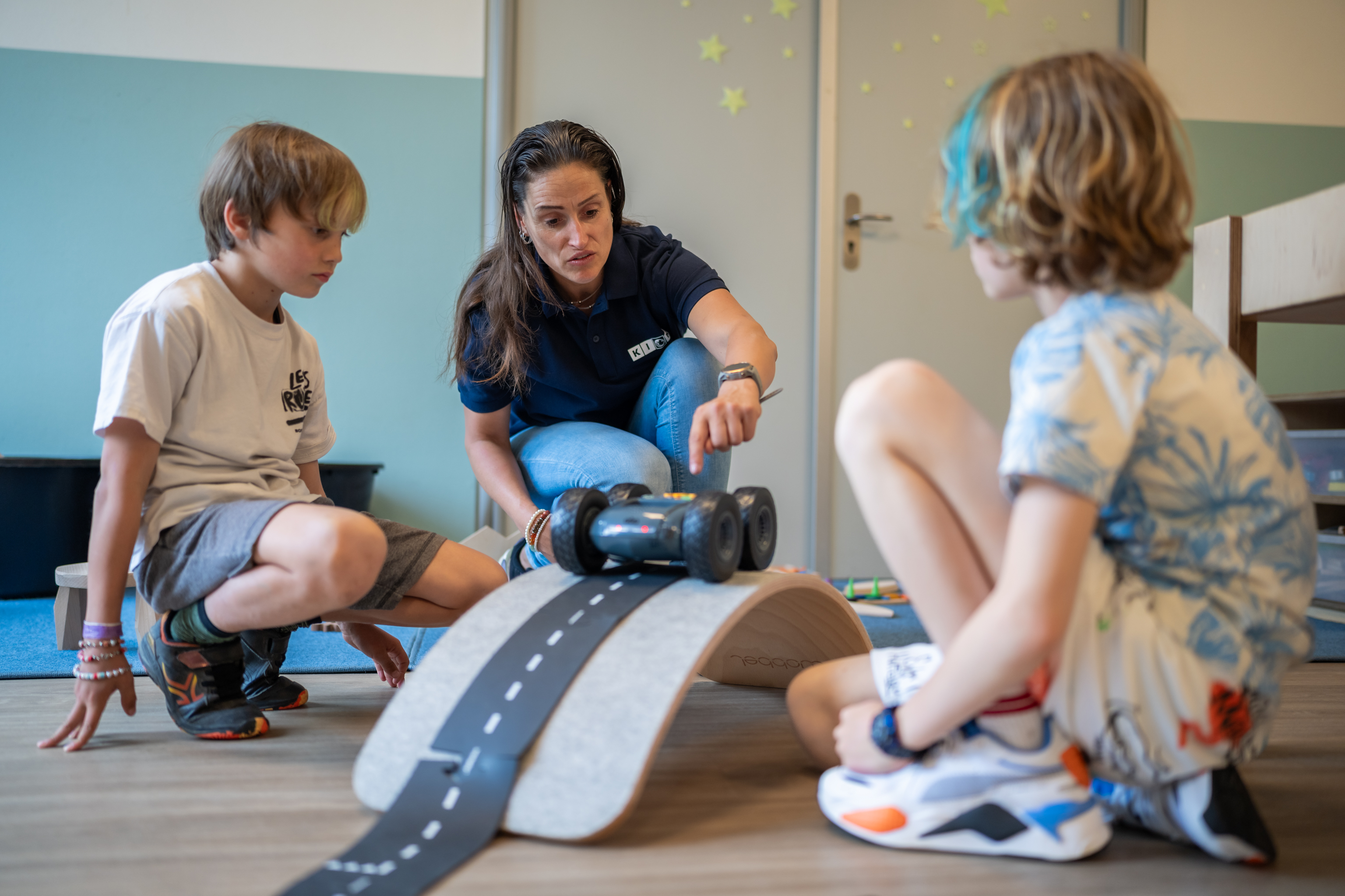 Digitaal spelmateriaal ruige robot